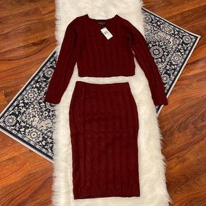 2 Piece Set- Skirt and Sweater